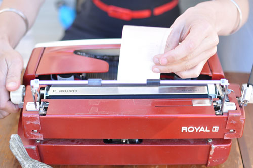 Red Typewriter by Amy G