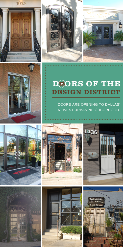 Doors of the Dallas Design District Doors of the Dallas Design District