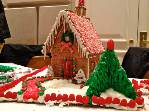 Our lovely gingerbread house!