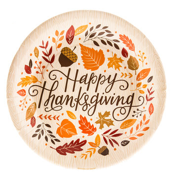 HappyThanksgivingPlates