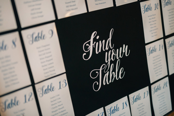 Wedding Table Seating Chart on Chalkboard | EntertainingLife.com