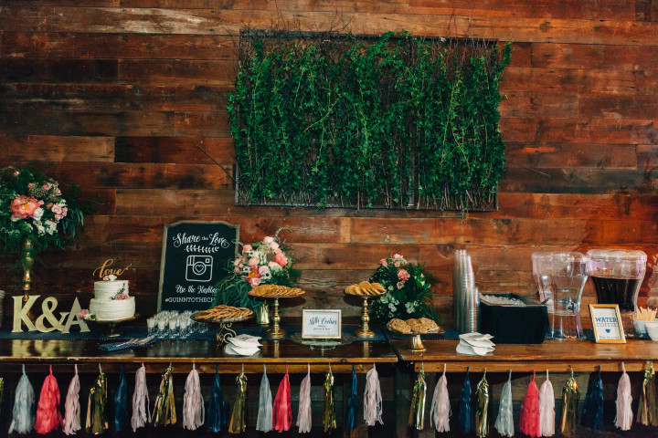 Rustic Wedding Dessert & Cake Table| EntertainingLife.com