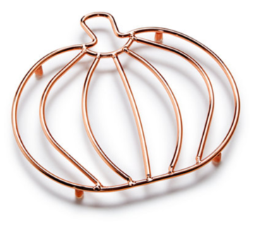Macy's copper pumpkin trivet