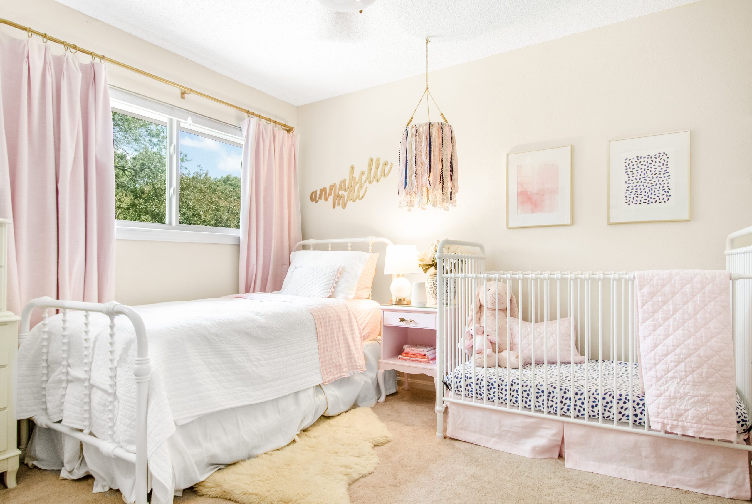 Annabelle’s Big Girl Room: A Pink & Blue Nursery Update